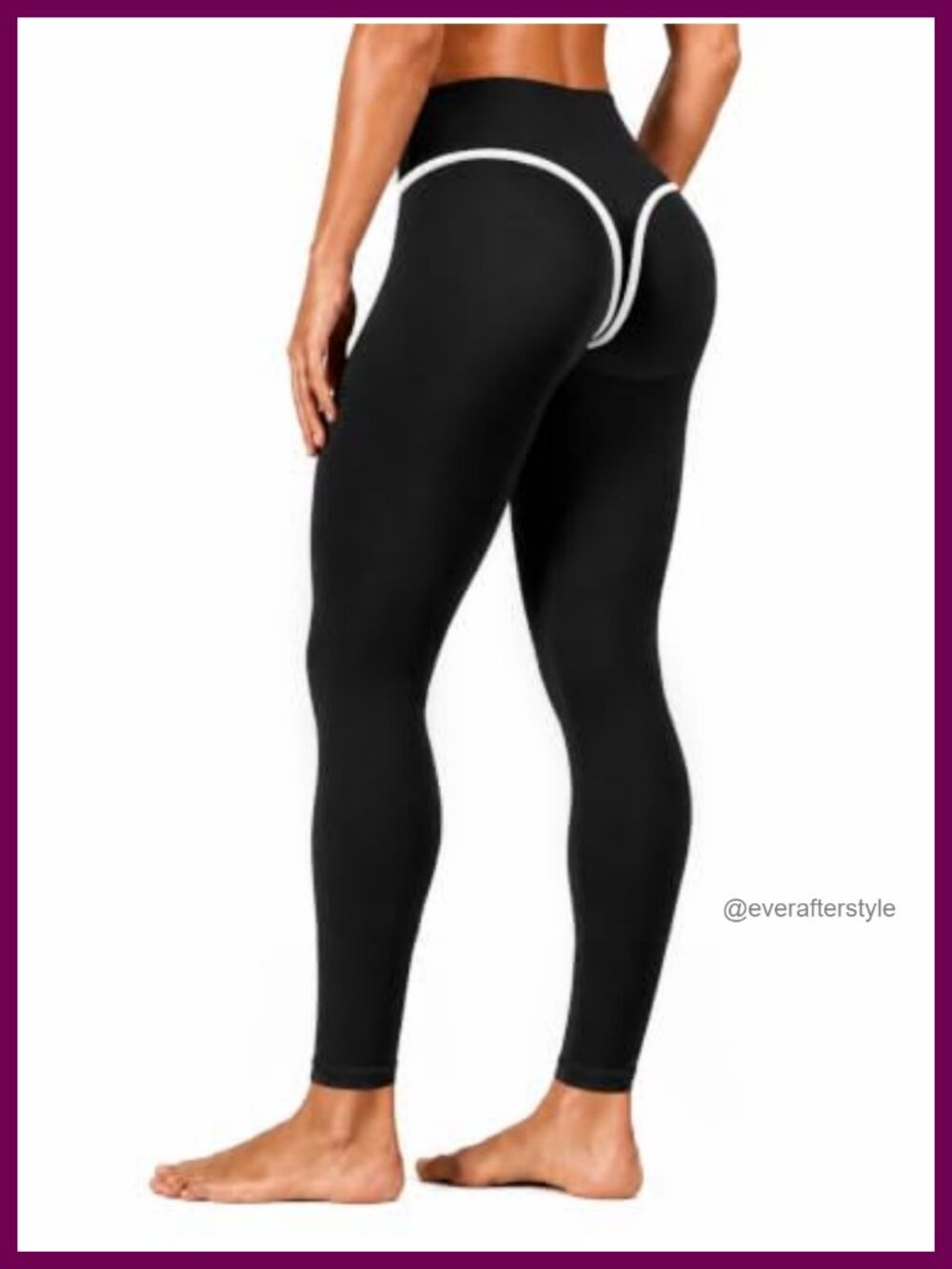 High Waisted Colorblock Workout Leggings - Buttery Soft 4-Way Stretch Yoga Pants